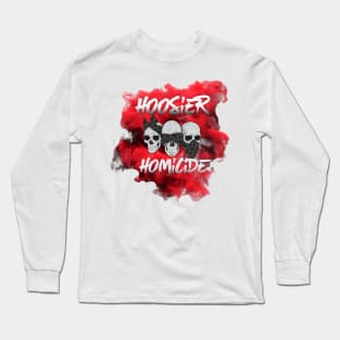 Hoosier Homicide Red Smoke Long Sleeve T-Shirt